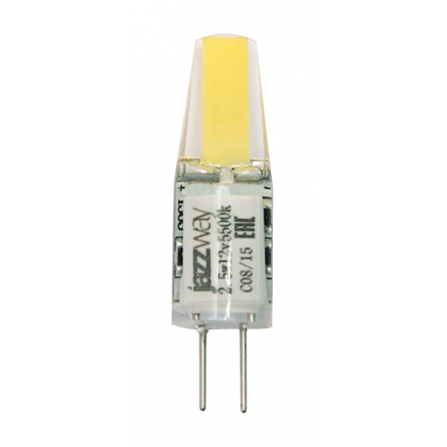 Лампа светодиодная LED 2,5Вт G4 12В 5500К PLED-G4 COB (LED driver!) капсульная | 2855770 | Jazzway