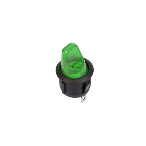 Выключатель клавишный круглый 250V 6А (3с) ON-OFF зеленый | 36-2603 | REXANT