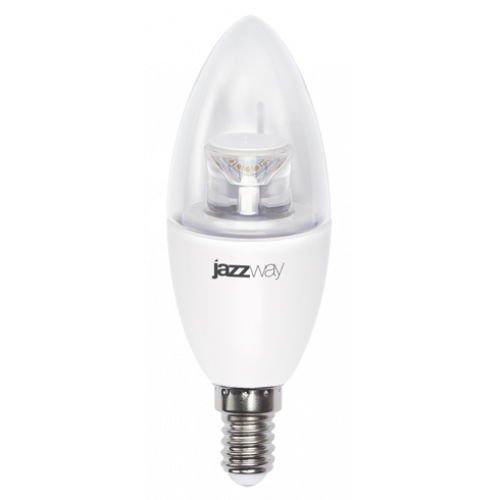 Лампа светодиодная LED 7Вт E14 220В 4000К PLED- DIM C37 CLEAR свеча | 1035370 | Jazzway