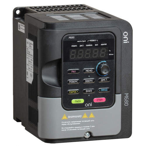 Преобразователь частоты M680 380В, 3Ф 0,75-1,5 kW 2,5-4,2А серии ONI | M680-33E0075-015TIP20 | ONI