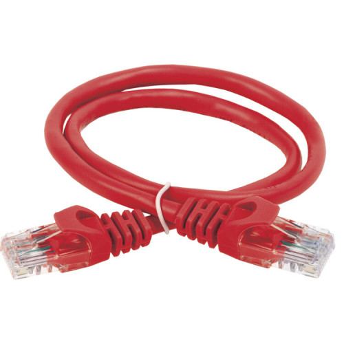 Коммутационный шнур (патч-корд), кат.5Е UTP, 3м, красный | PC04-C5EU-3M | ITK
