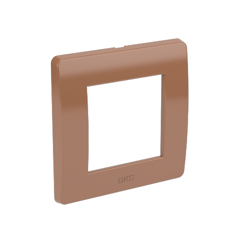 Рамка на 2 модуля (одноместная), коричневая | 75010RB | DKC