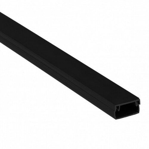 Канал кабельный чёрный (100х60) (18м.) Plast | kk-100-60b | EKF