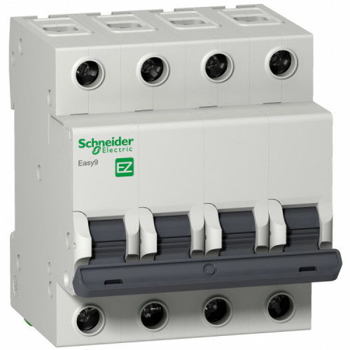 Выключатель автоматический четырехполюсный EASY 9 6А B 4,5кА | EZ9F14406 | Schneider Electric