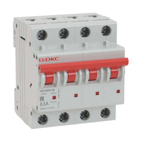 Выключатель нагрузки модульный YON MD63P-440 | MD63P-440 | DKC