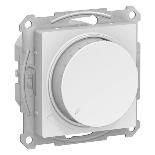 AtlasDesign Белый Светорегулятор (диммер) поворотно-нажимной, 630Вт, мех. | ATN000136 | Schneider Electric