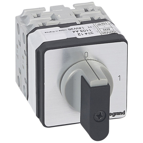 Выключатель - положение вкл/откл - PR 21 - 3П - 3 контакта - крепление на дверце | 027412 | Legrand