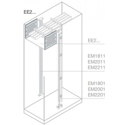 Перегородка вертикальная каб.секции 200x400мм ВхШ | EE2020 | ABB