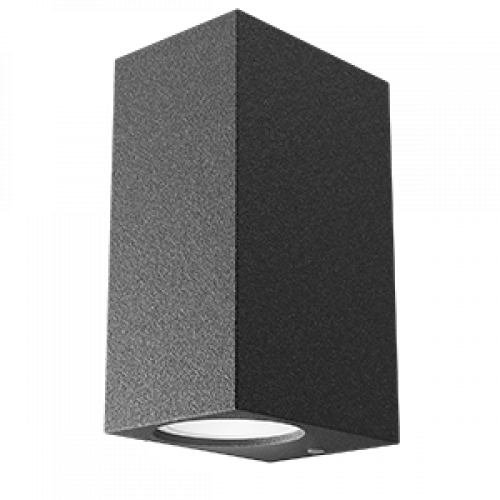 Светильник садово-парковый Cube настенный архитектурный, 2xGU10, 67*92*150mm, 170-240V / 50Hz, 2xMax.35W, IP54 | GD159 | Gauss