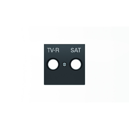 Накладка для TV-R-SAT розетки, серия SKY, цвет чёрный бархат|2CLA855010A1501| ABB