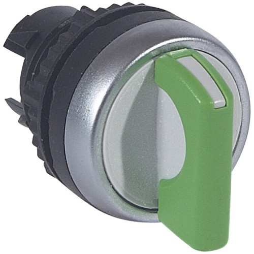 Переключатель с рукояткой - Osmoz - для комплектации - без подсветки - IP 66 - 3 положения с фиксацией 45° - зеленый | 023922 | Legrand