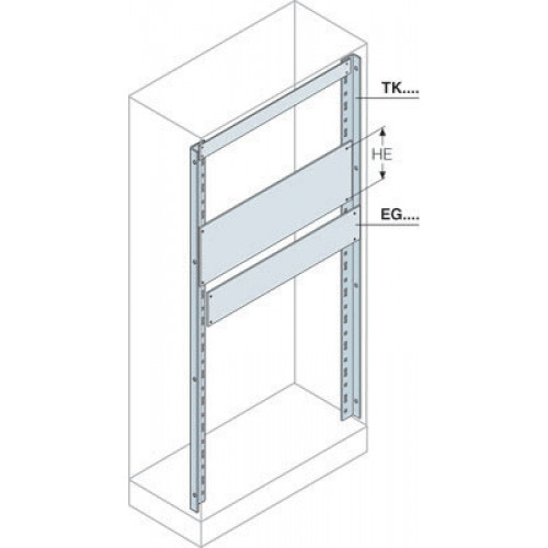Панель алюминиевая для 19 дюймов 20HE H=844,5мм | EG1999 | ABB