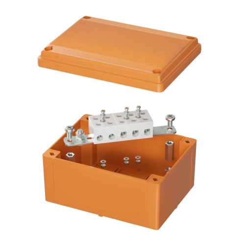 Коробка распределительная пластиковая FS с гладкими стенками и клеммниками, IP56,150х110х70мм, 5р, 450V,30A,16мм.кв | FSB20516 | DKC