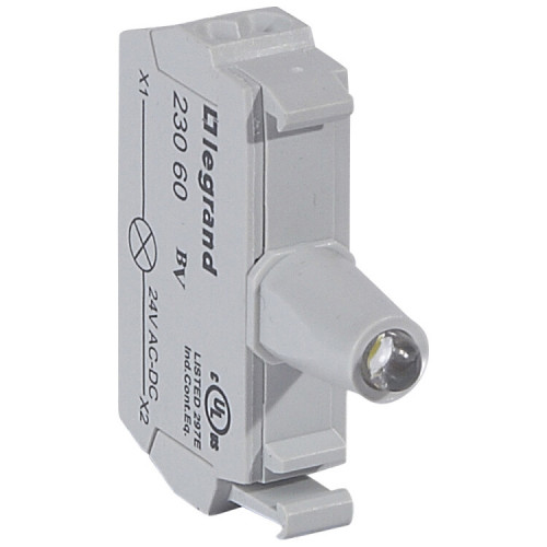 Блок подсветки для индикаторных кнопок и диффузоров - Osmoz - для комплектации - с пружинными клеммами - 24В~/= - белый | 023060 | Legrand