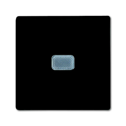 ABB Basic 55 Шато (чёрный) Выключатель 1-клавишный с подсветкой | 1012-0-2175 | 2CKA001012A2175 | ABB
