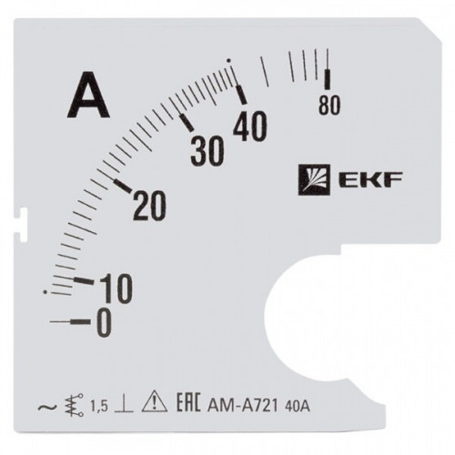 Шкала сменная для A721 40/5А-1,5 EKF PROxima | s-a721-40 | EKF