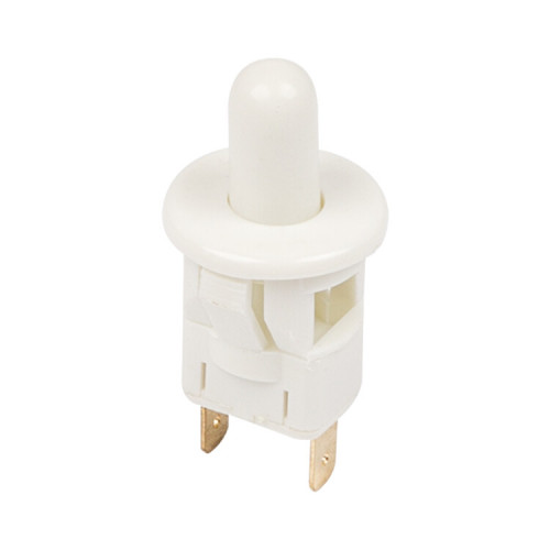 Выключатель-кнопка 250V 2.5А (2с) ON-(OFF) Б/Фикс белый (мебельная) | 36-3021 | REXANT