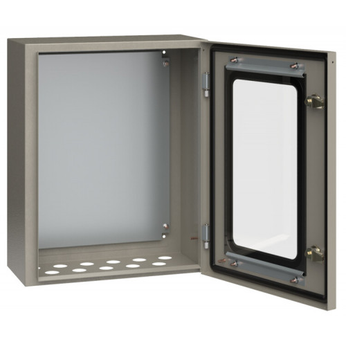 Щит с монтажной панелью ЩМП-2-0 У2 IP54 с прозрачной дверцей (500х400х220мм) | YKM11-02-54-1 | IEK
