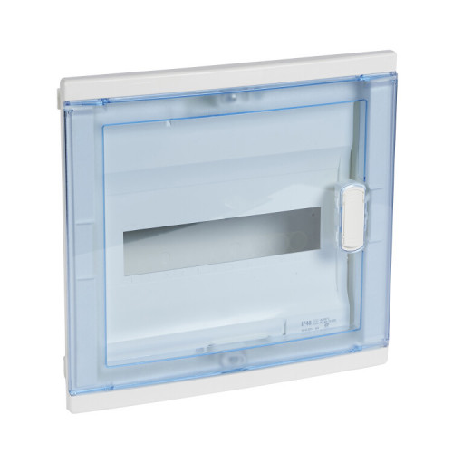Щит встраиваемый Nedbox - с синей полупрозрачной скругленной дверью - 1 рейка - 12+2 модуля | 001421 | Legrand
