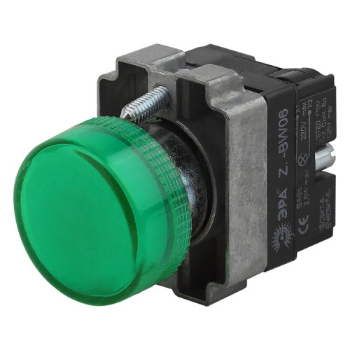 Индикатор LAY5-BU63 зеленого цвета d22мм (20/200/6400) | Б0045623 | ЭРА