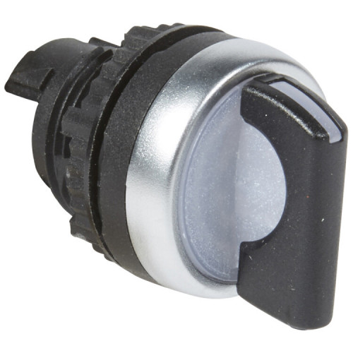 Переключатель - Osmoz - для комплектации - с подсветкой - 2 положения с фиксацией - 45° - чёрный | 024037 | Legrand
