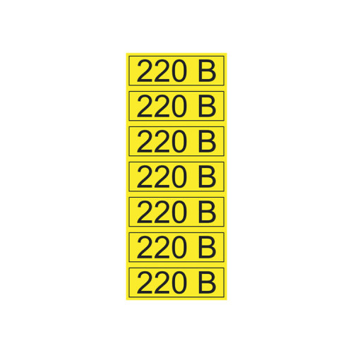 Наклейка знак электробезопасности «220 В» 35х100 мм 70шт. | 56-0007-2 | REXANT