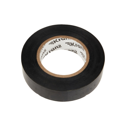 Изолента ПВХ 19 мм х 25 м, черная, упаковка 5 роликов | KR-09-2206 | Kranz