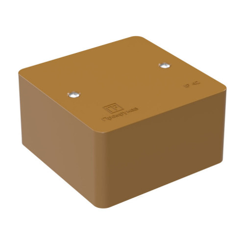 Коробка универсальная для кабель-канала безгалогенная (HF) бук 85х85х45 (152шт/кор) IP42 | 40-0460-8001 | Промрукав