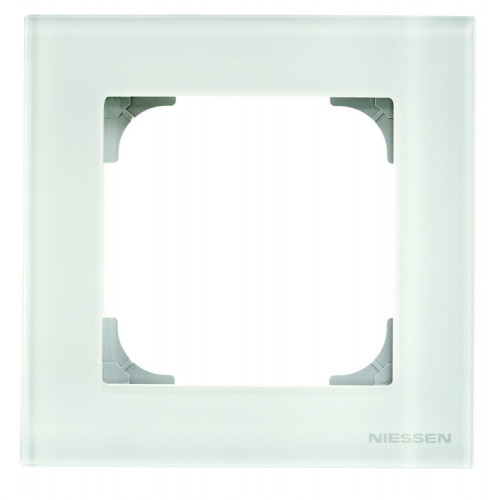 Рамка 1-постовая, серия SKY, цвет стекло белое|2CLA857100A3001| ABB