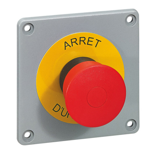 Кнопка аварийного отключения питания тяни-толкай 1НO контактный блок для P17 | 057745 | Legrand