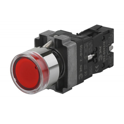 Кнопка управления LAY5-BW3461 с подсветкой красный 1з (20/200/4000) | Б0045661 | ЭРА