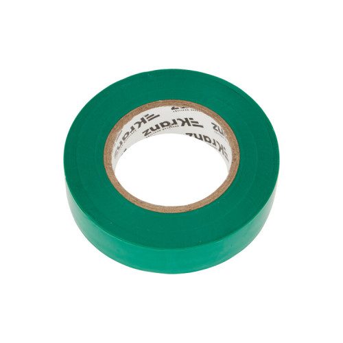 Изолента ПВХ 19 мм х 25 м, зеленая , упаковка 5 роликов | KR-09-2203 | Kranz