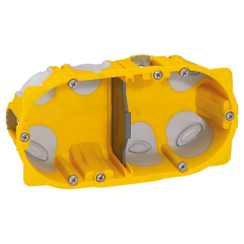 Встраиваемая коробка Batibox - двухместная - энергосберегающая - глубина 40 мм | 080022 | Legrand