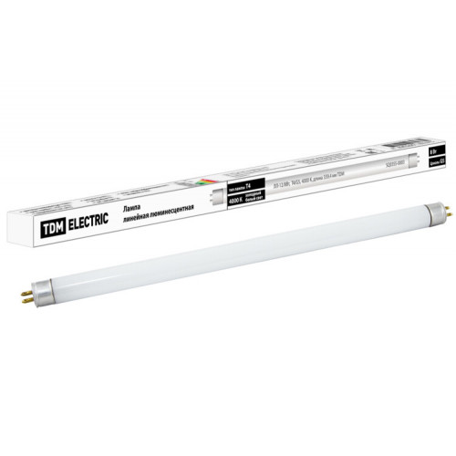 Лампа линейная люминесцентная ЛЛ 8Вт Т4 G5 840 ЛЛ-12 | SQ0355-0003 | TDM