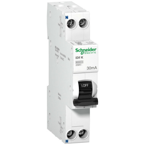 Выключатель автоматический дифференциальный iDif K 1п+N 20А C 30мА тип A | A9D49620 | Schneider Electric