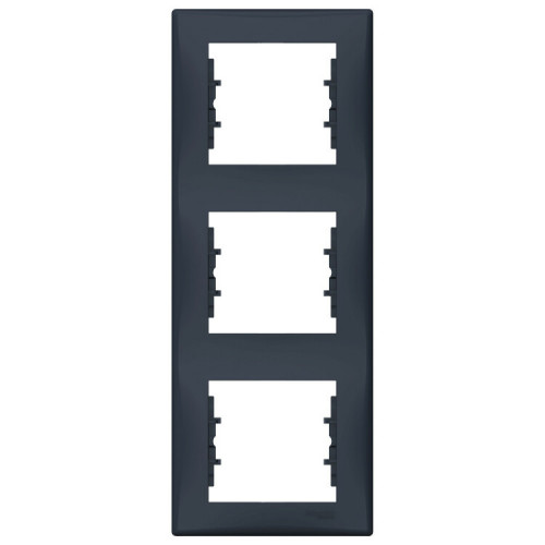 Sedna Графит Рамка 3-ая вертикальная | SDN5801370 | Schneider Electric