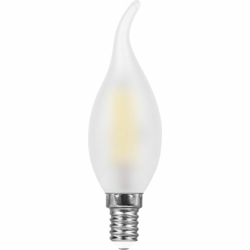 Лампа светодиодная LB-714 (11W) 230V E14 4000K филамент С35T матовая | 38011 | FERON