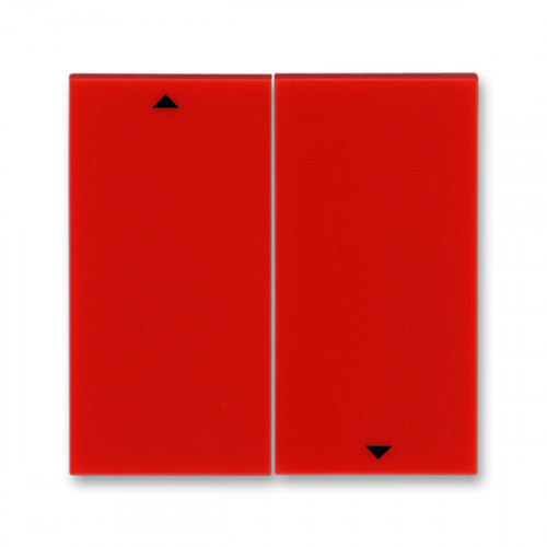 ABB Levit Красный / дымчатый чёрный Сменная панель на клавишу для выключателя жалюзи Красный | ND3559H-A447/1 65 | 2CHH594471A8065 | ABB