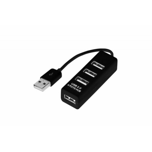 Разветвитель USB на 4 порта черный | 18-4103 | REXANT