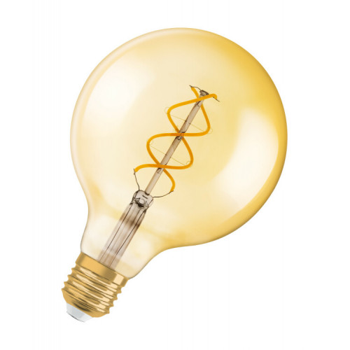 Лампа светодиодная LED, Vintage 1906 LED dim CL GLOBE125 FIL GOLD 25 dim 4, 5W/820 E27 | 4058075270008 | Osram