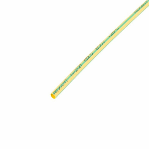 Термоусадка 2,0 / 1,0 мм, желто-зеленая (1м) | 20-2007 | REXANT