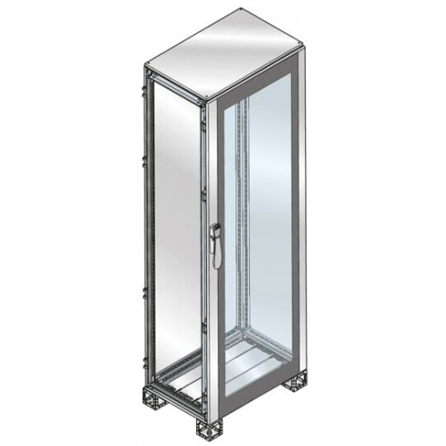 Шкаф ISX нержавеющая сталь, стеклянная дверь 1800x800x500 | ES1885VX | ABB