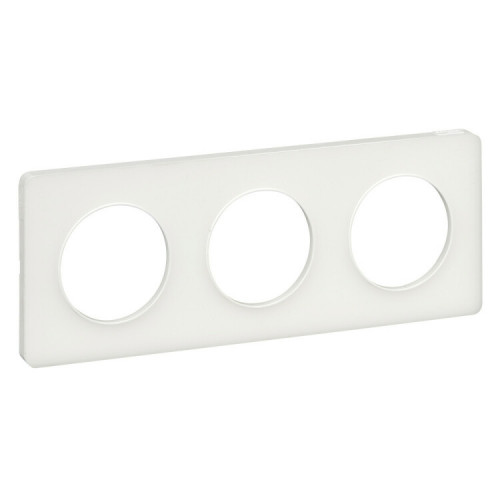 Odace Прозрачный Матовый Белый Рамка 3-ая | S52P806R | Schneider Electric