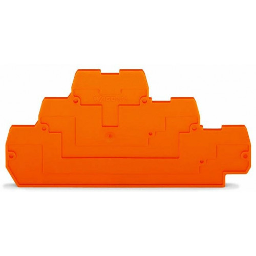 Пластина концевая для трех уровневых клемм, оранжевая | 870-569 | WAGO