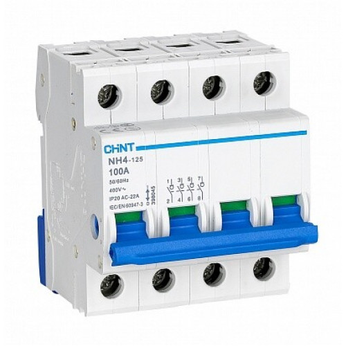 Выключатель нагрузки NH4 4P 100A (DB) (R) | 398045 | CHINT