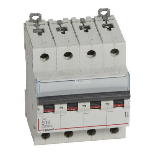 Выключатель автоматический четырехполюсный DX3 10000 16А B 16кА | 409065 | Legrand
