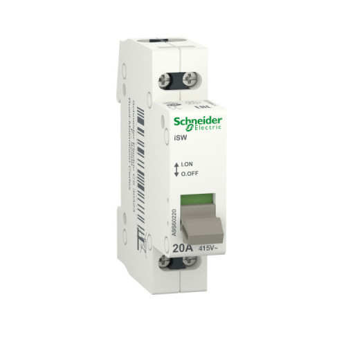 Выключатель нагрузки iSW 2П 20A | A9S60220 | Schneider Electric