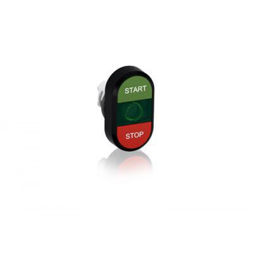 Кнопка двойная MPD4-11G (зеленая/красная) зел. линза с текстом (START/STOP) | 1SFA611133R1102 | ABB