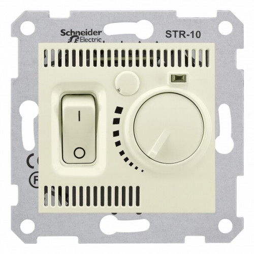 Sedna Бежевый Термостат комнатный 10А | SDN6000147 | Schneider Electric