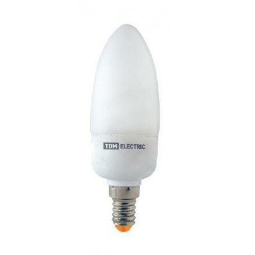 Лампа энергосберегающая КЛЛ-СW-9 Вт-2700 К–Е14 | SQ0323-0117 | TDM
